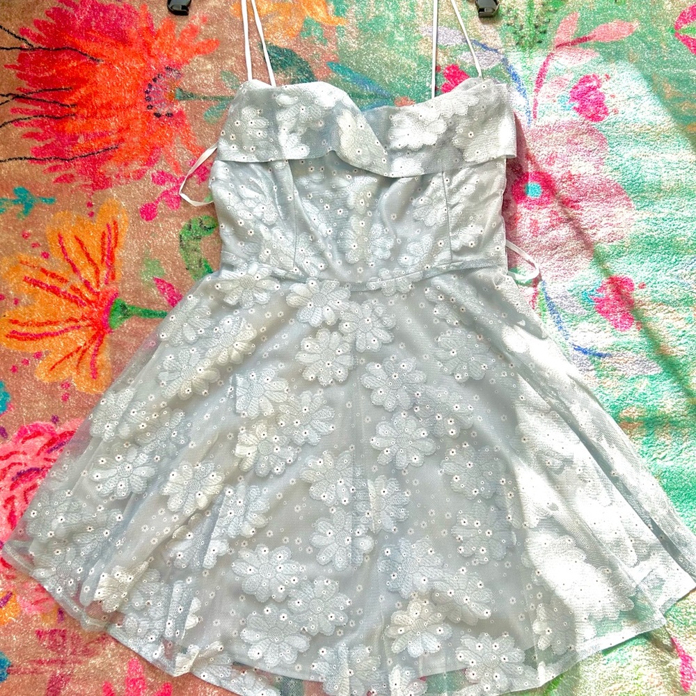 Angel Biba blue mini dress